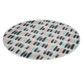 Bürsten u. Tinten-Anschlag-Muster Schneidebrett (Ecke)