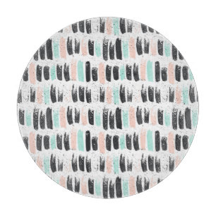 Bürsten u. Tinten-Anschlag-Muster Schneidebrett