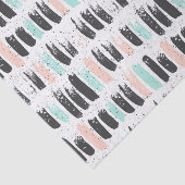 Bürsten u. Tinten-Anschlag-Muster Seidenpapier (Ausschnitt)