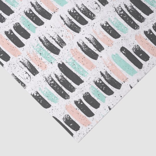 Bürsten u. Tinten-Anschlag-Muster Seidenpapier (Ausschnitt)