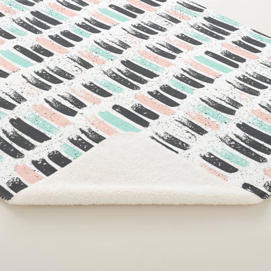 Bürsten u. Tinten-Anschlag-Muster Sherpadecke (3/4)