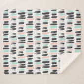 Bürsten u. Tinten-Anschlag-Muster Sherpadecke (Vorderseite (Horizontal))