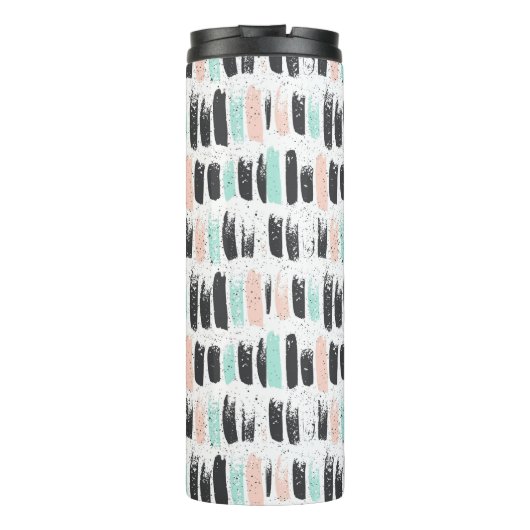 Bürsten u. Tinten-Anschlag-Muster Thermosbecher (Rückseite)