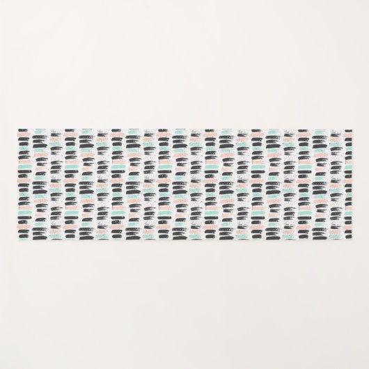 Bürsten u. Tinten-Anschlag-Muster Yogamatte (Vorderseite (Horizontal))