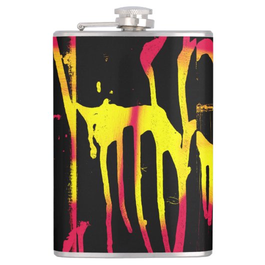 Bürsten und Sporen und Bacchanal-Kolben Flachmann (Vorderseite)