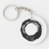 Bürstenanschlag-Kreisbeschaffenheit Schlüsselanhänger (Vorderseite)