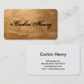 Bürstenbehaftete Copper-Visitenkarten Visitenkarte (Vorne/Hinten)