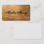 Bürstenbehaftete Copper-Visitenkarten Visitenkarte (Vorne/Hinten)