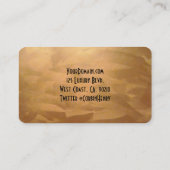 Bürstenbehaftete Copper-Visitenkarten Visitenkarte (Rückseite)