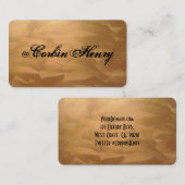 Bürstenbehaftete Copper-Visitenkarten Visitenkarte (Vorne/Hinten)