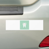Bürstende Zahnbürste des glücklichen Autoaufkleber (Auf Auto)
