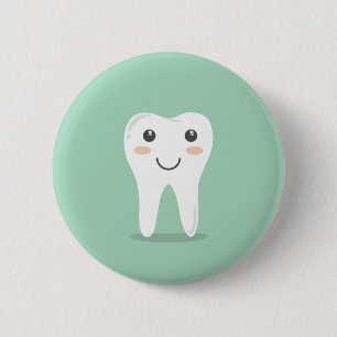 Bürstende Zahnbürste des glücklichen Button