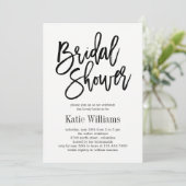 Bürstenhaltiges Brautparty Feiertagskarte (Stehend Vorderseite)