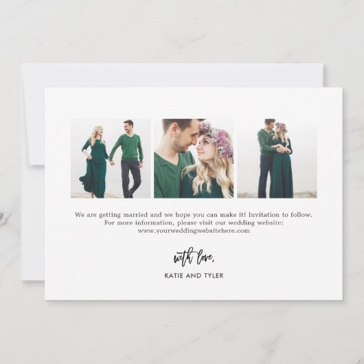 Bürstenloser, EDITABLE-FARBE Ändern Sie die Datums Dankeskarte (Rückseite)