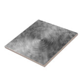 Bürstenmetall aus Silvery Steel Metallic Abstrakt Fliese (Seite)