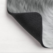 Bürstenmetall aus Silvery Steel Metallic Abstrakt Mousepad (Ecke)