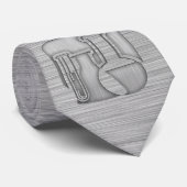 Bürstenmetall-Look Chemie Krawatte (Gerollt)