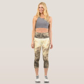 Burstful Gold Legging Capris for women (Vorderseite)