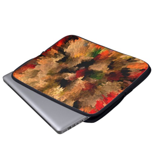 Burstierende Blume...... Laptopschutzhülle (Vorne Knopf)