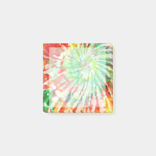 Bursting der mehrfarbigen Gefärbte Krawatte Post-it Klebezettel (Vorderseite)