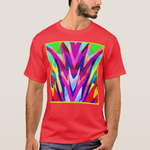 Bursting-Farbabstraktionsmuster T-Shirt