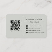 ©Bursting Joy/ Embossed like Floral Design Visitenkarte (Rückseite)