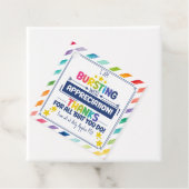 Bursting mit Dankbarkeit Geschenkmarke Geschenkanhänger (Beispiel)