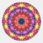 Bursting Runder Aufkleber (Vorderseite)