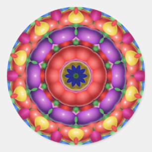 Bursting Runder Aufkleber