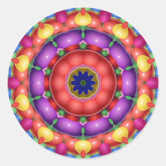 Bursting Runder Aufkleber (Vorderseite)