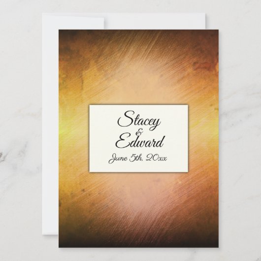 Bursting Yellow Haze 2 Einladung Hochzeit (Rückseite)