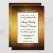 Bursting Yellow Haze 2 Einladung Hochzeit (Vorne/Hinten)