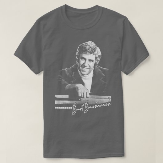 Burt Bacharach Retro 60er Ästhetische Gestaltung T-Shirt (Design vorne)