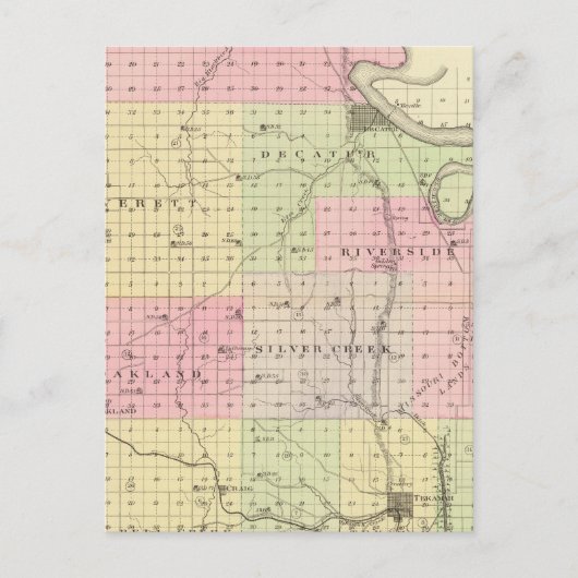 Burt Landkreis, Nebraska Postkarte (Vorderseite)