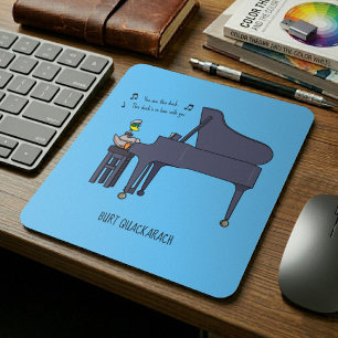 Burt Quackarach Enten Lustige Klavier Spieler Kuns Mousepad