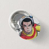 Burt Skye klein, 1 ¼ Zoll-runder Knopf Button (Vorne & Hinten)