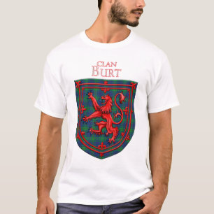 Burt Tartan Scottish Plaid Lion Rampant T-Shirt