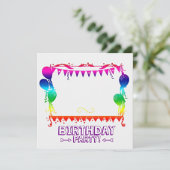 ****BURTAG**** PARTY EINLADUNGEN (Stehend Vorderseite)