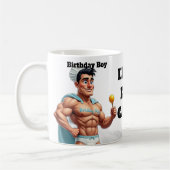 BURTHDAY BOY Lustiges Geschenkbüro Kaffeetasse (Links)