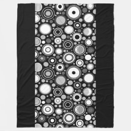 Burton Family Collection Grau/Schwarz/Weiß Fleecedecke