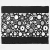 Burton Family Collection Grau/Schwarz/Weiß Fleecedecke (Vorderseite (Horizontal))