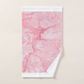 Burton Family Collection Rosa Marmor Badhandtuch Set (Handtuch)