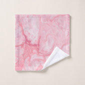 Burton Family Collection Rosa Marmor Badhandtuch Set (Waschlappen)
