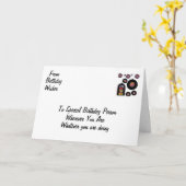 BURTSTAG KARTE (Gelbe Blume)