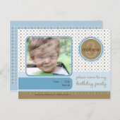 BURTSTAGLICHE EINLADUNG :: spruz - Junge (Vorne/Hinten)