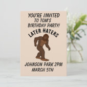 BURTSTAGSPARTEIEN - KUSTOM-EINLADUNGEN EINLADUNG (Stehend Vorderseite)