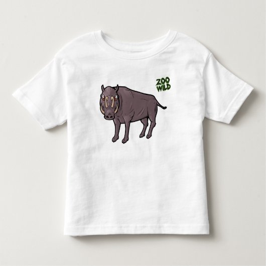 Buru Babirusa Kleinkind T-shirt (Vorderseite)