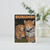 Burundi Afrika Vintage Reise Postkarte (Stehend Vorderseite)