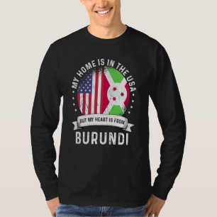 Burundi Amerikanischer Patriot stolz geworden Zuha T-Shirt