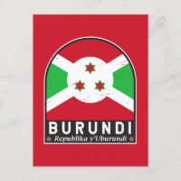 Burundi-Flag-Emblem gestört Vintag
